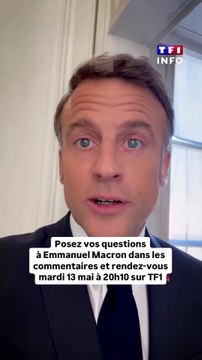 Emmanuel Macron fait son auto-promo : Pour la première fois, un Président fait lui même la pub pour une émission à laquelle il va participer : Je vous donne rendez-vous mardi 13 Mai à 20h10 sur TF1 !