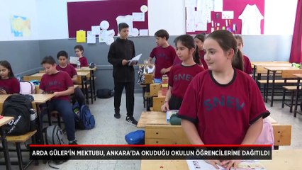 Arda Güler'in mektubu, Ankara'da okuduğu okulun öğrencilerine dağıtıldı