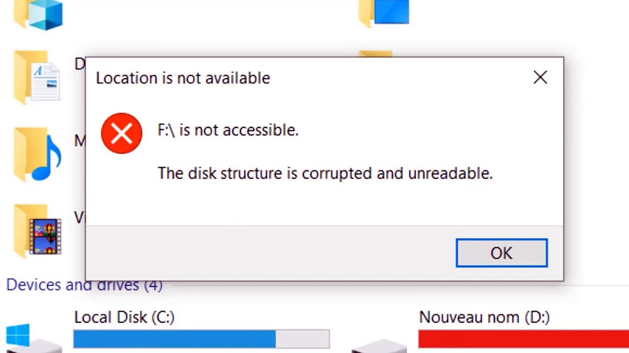 Solved - the disk structure is corrupted and unreadable (Hard drive , Pendrive , Sd Card)
