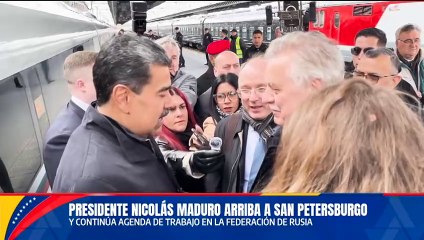 Pdte. Maduro llega a San Petersburgo para continuar agenda de trabajo en la Federación de Rusia
