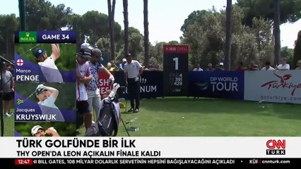Türk golfünde bir ilk! THY Open'da Leon Açıkalın finale kaldı