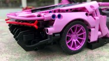 Mô hình lắp ráp siêu xe Lamborghini màu hồng  SY BLOCK 8609