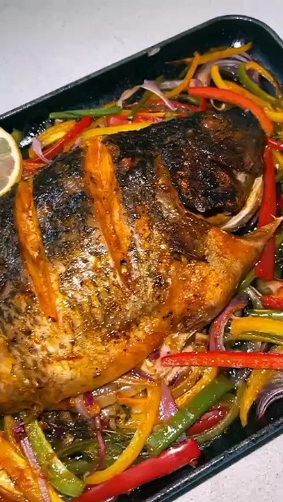 Grilled Oven FishA fish is a cold-blooded aquatic animal with gills, fins, and a streamlined body, typically covered in scales, adapted for living and breathing in water.