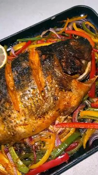 Grilled Oven FishA fish is a cold-blooded aquatic animal with gills, fins, and a streamlined body, typically covered in scales, adapted for living and breathing in water.