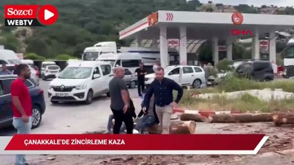Çanakkale’de zincirleme kaza