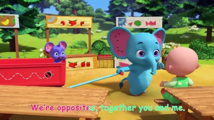Opposite Friends Song _ CoComelon Animal Time _ Animals for Kids