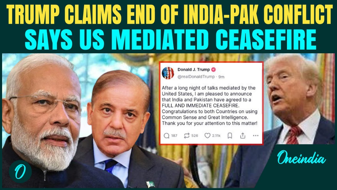 BIG BREAKING | Donald Trump Announces: India-Pakistan Ready for Ceasefire | India Vs Pak