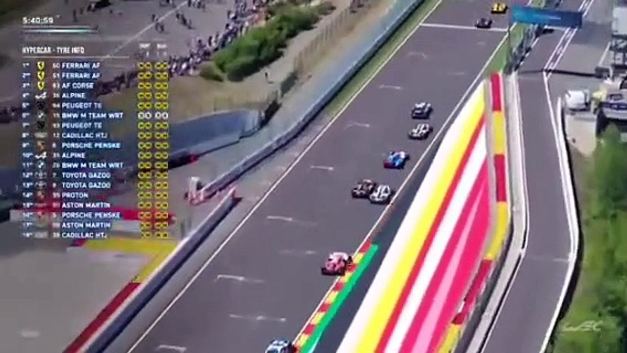 WEC 2025 6H Spa Race Makowiecki 2 Overtakes