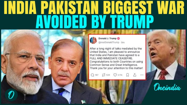 India Vs Pakistan BIG BREAKING: Trump Claims India-Pakistan Agree to CEASEFIRE | India-Pak War