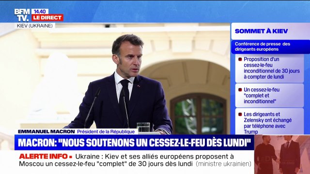 Sommet européen à Kiev: Nous continuerons d'agir pour que l'Ukraine ait des garanties de sécurité robustes annonce Emmanuel Macron