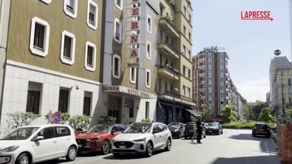 Detenuto in permesso di lavoro in un albergo accoltella un collega a Milano: le immagini dall'hotel Berna