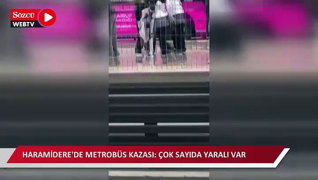 Haramidere'de metrobüs kazası: Çok sayıda yaralı var!
