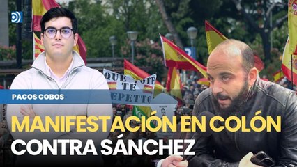 Así ha sido la manifestación en la Plaza de Colón para pedir la dimisión de Pedro Sánchez