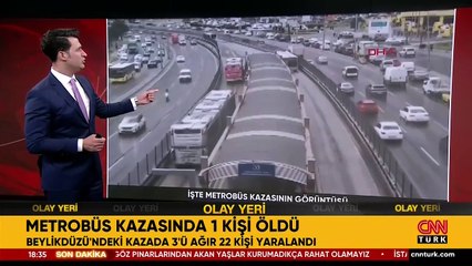 Son Dakika Haberi: Beylikdüzü'nde 1 kişini öldüğü metrobüs kazası kamerada
