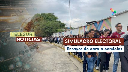 Venezolanos ensayan sufragio de cara a elecciones regionales