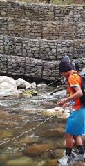 cast netting in Nepal | himalayan trout fishing technique |