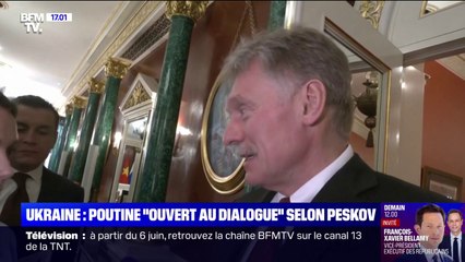 Guerre en Ukraine: Vladimir Poutine "ouvert au dialogue" selon Dmitri Peskov, porte-parole du Kremlin