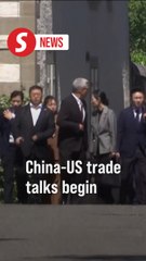 China and US delegations break for lunch in Geneva trade talks