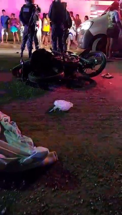 Acidente entre motos