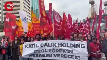 Yurttaşlar Çalık Holding'in önünde toplandı: Erol Eğrek'in fotoğrafı sokağa asıldı!