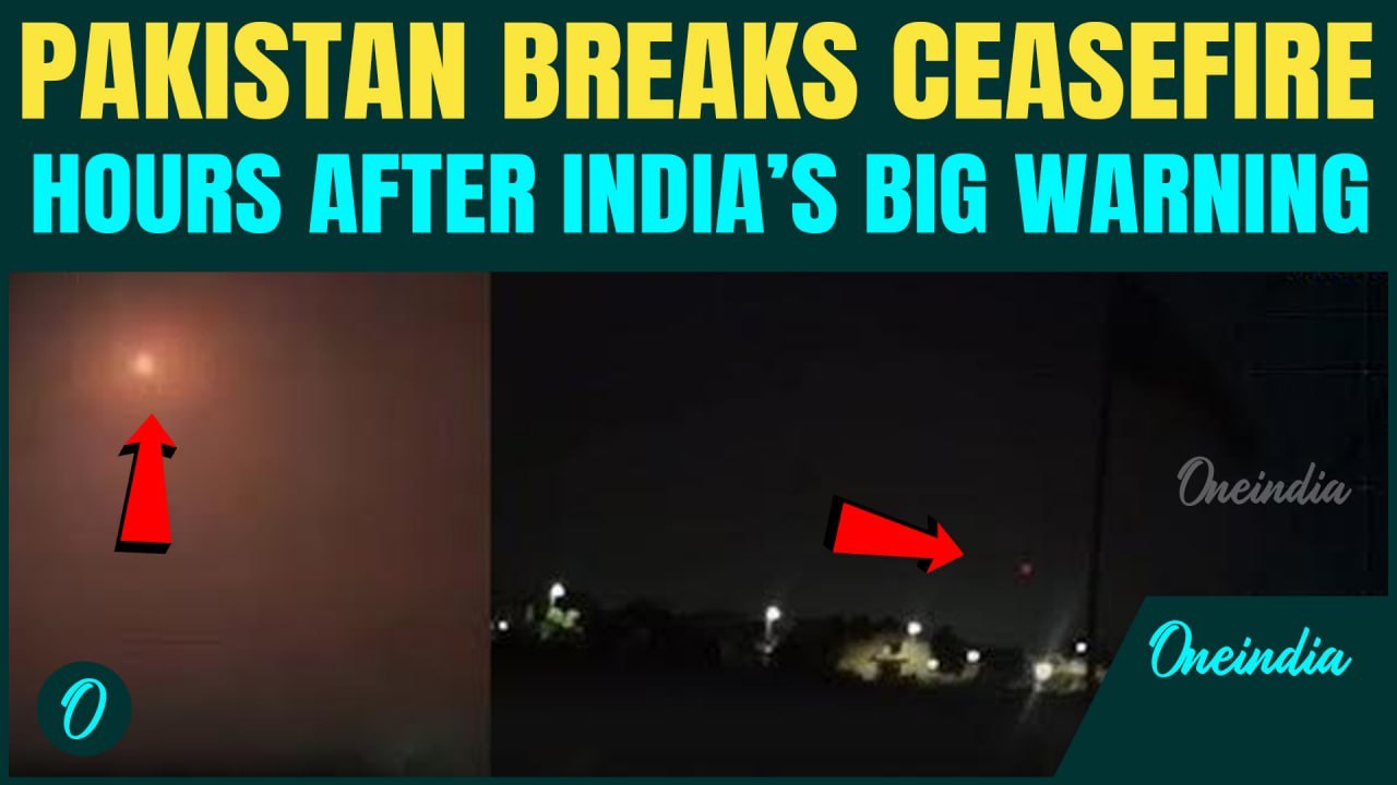 Pakistan Provokes India, BREAKS Ceasefire Within Hours | Huge Explosions Heard in Srinagar, Blackout