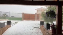 Granizada en Agramón