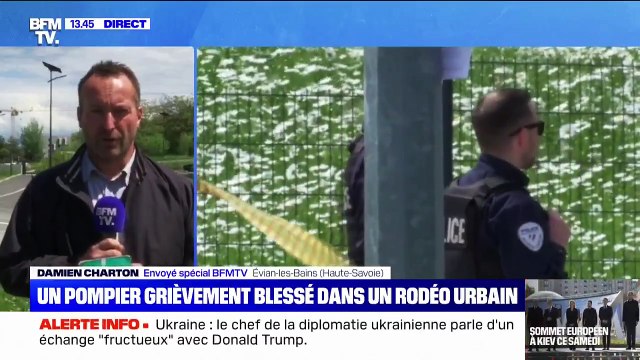 Pompier entre la vie et la mort à Evian-les-Bains : Le chauffard a 19 ans, n'a plus de permis avec 3 condamnations à son casier. Il a craché en partant sur ceux qui tentaient de secourir la victime