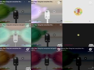 9 Gummy Bear Songs but everytime he say gummy the pitch gets lower