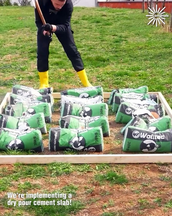 DIY Concealment coffee table & a concrete slab