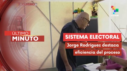 Pdte. de la AN Jorge Rodríguez  participa en el simulacro electoral