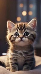 Lovely striped baby cat #cute #catlover #lipsync #kitten #foryou