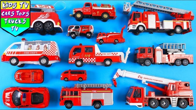 Learn About Fire Vehicles for Kids 🚒 | Fun Toy Videos + DIY & Unboxing | Kids TV Cars Toys Trucks