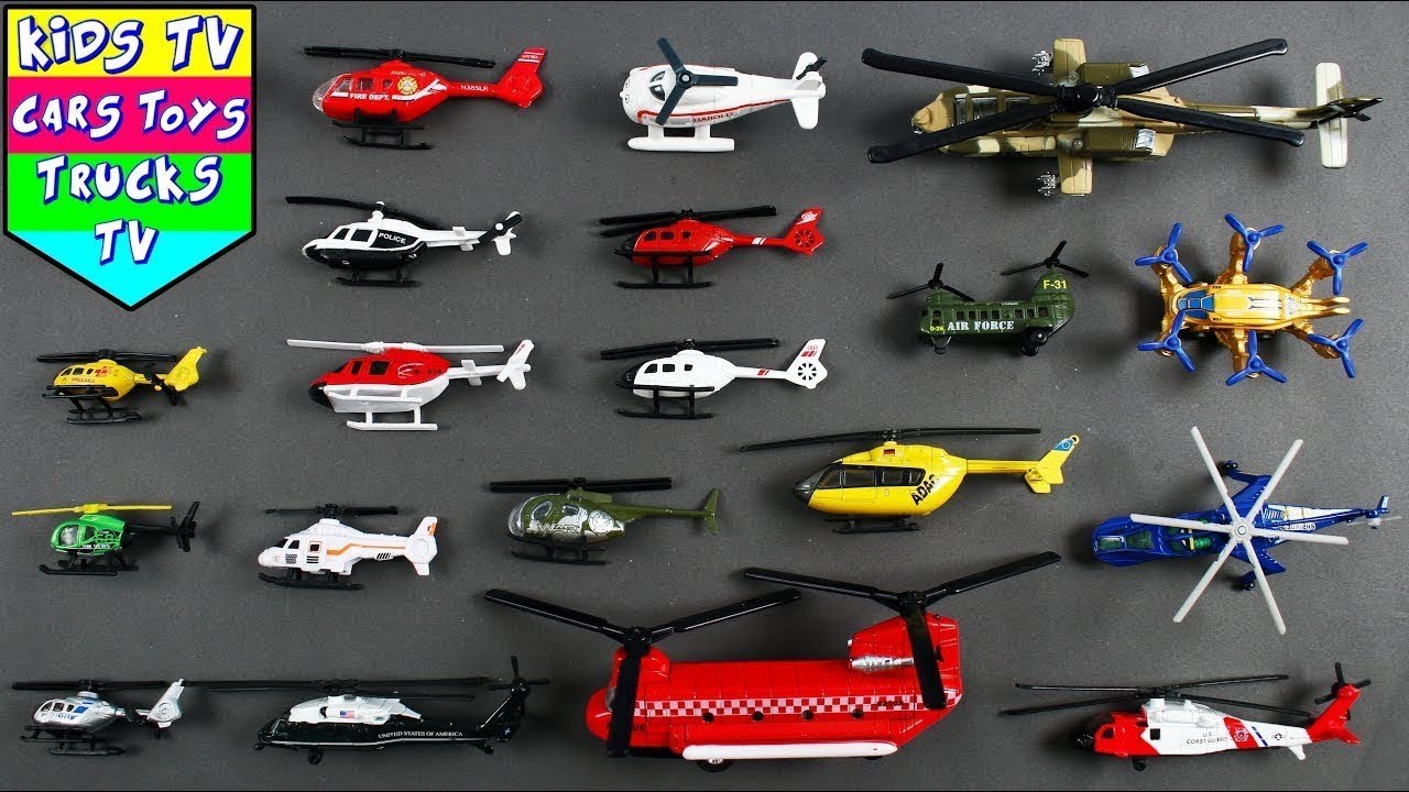 Learn About Types of Helicopters for Kids | Kids TV Car Toys Trucks Play-Doh Videos