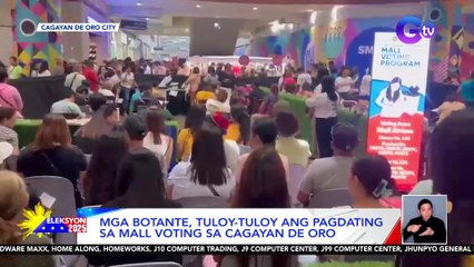 Mga botante, tuloy-tuloy ang pagdating sa mall voting sa Cagayan de Oro | Eleksyon 2025