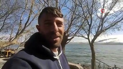 Buz tutmuştu! İşte Çıldır Gölü'nün son hali