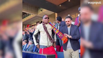 El rapero Travis Scott enloquece con la remontada del Barça ante el Real Madrid en el Clásico