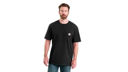 Men's Loose Fit Heavyweight Short-Sleeve Pocket T-Shirt (Also Available in Other Colors).
