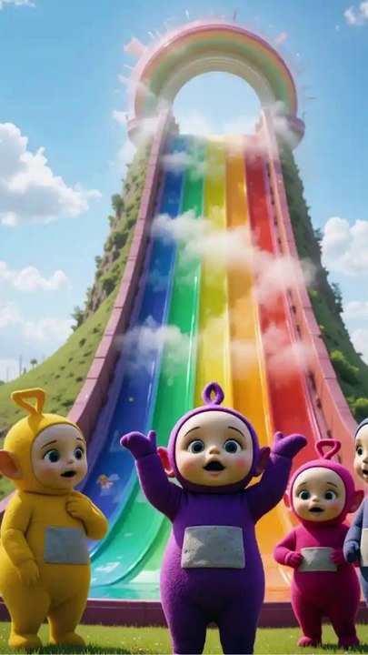 Teletubbies and the Rainbow Slide ENGLISH VERSION  ⁨@smilentales⁩