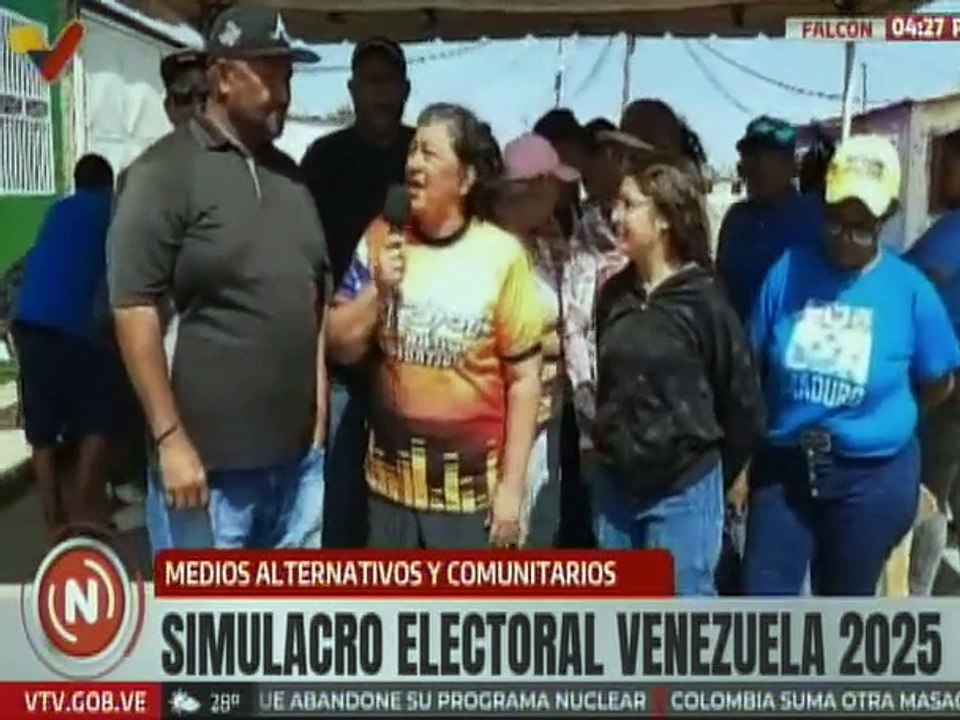 Falconianos felicita masiva participación del pueblo en el Simulacro Electoral Venezuela 2025