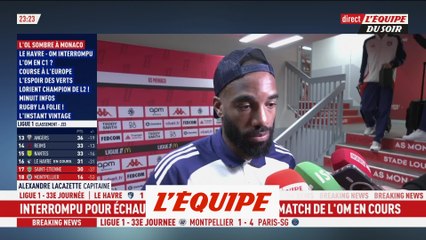 Lacazette : « Beaucoup de regret, de déception... » - Foot - L1 - OL