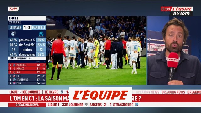 Le match Le Havre-OM interrompu après des incidents en tribunes - Foot - L1