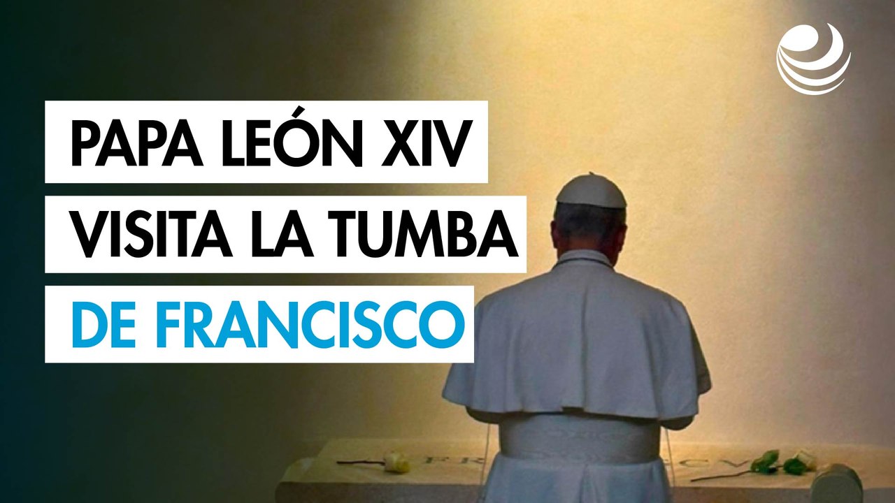 León XIV, "humilde siervo de Dios", visita la tumba de Francisco