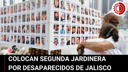 Instalan segunda jardinera en honor a desaparecidos de Jalisco