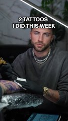 2 Tattoos I Did This Week ✌🏼#shorts