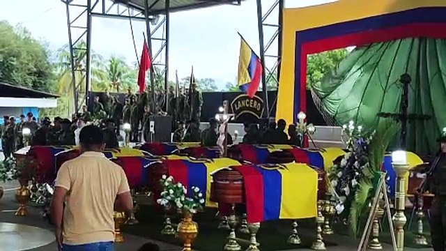 Duelo en Ecuador tras muerte de militares en emboscada de guerrilleros colombianos