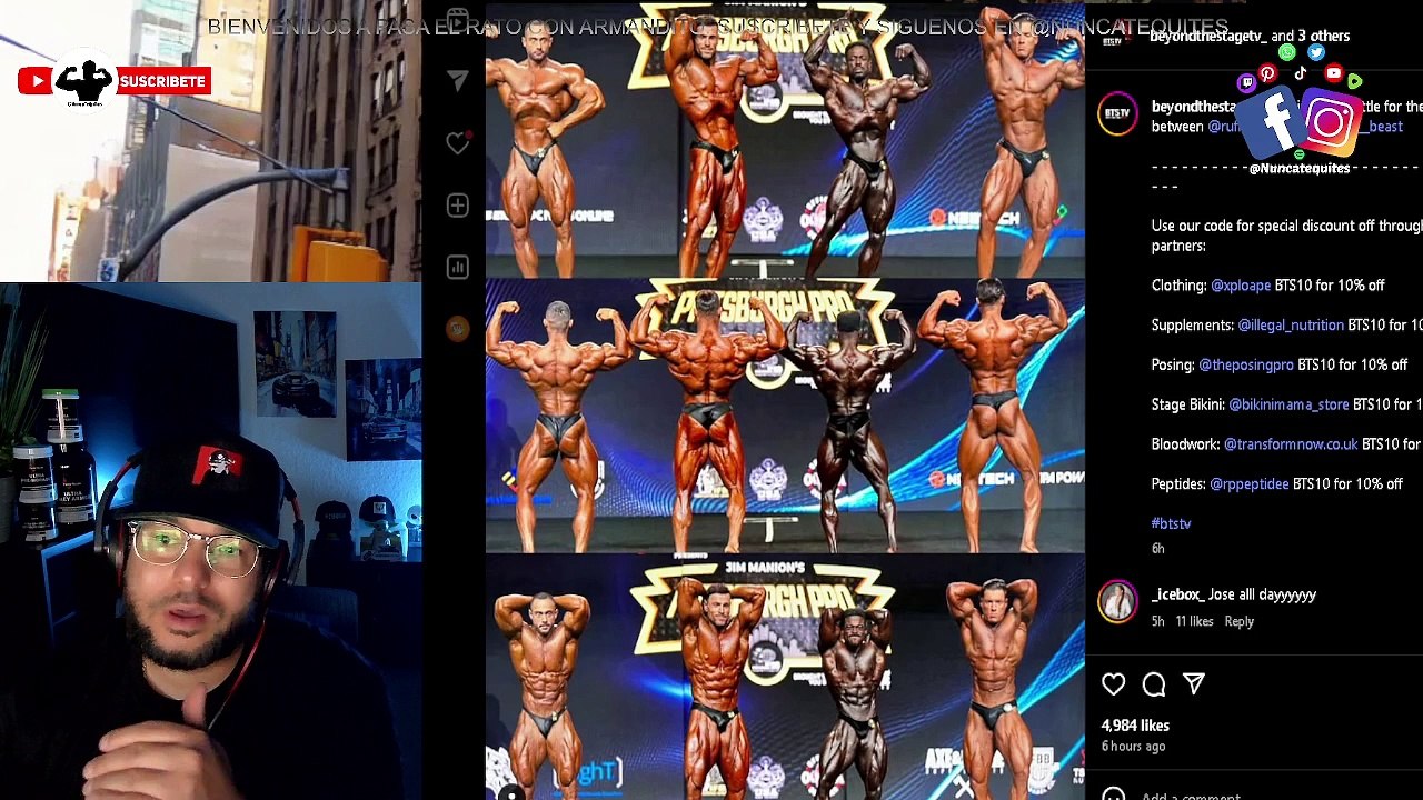 SORPRESAS EN LA FINAL CATEGORIA MENS CLASSIC PHYSIQUE EN PITTBURGH PENSILVANIA PRO.