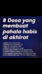 8 Dosa Yang Membuat Pahala Habis Di Akhirat