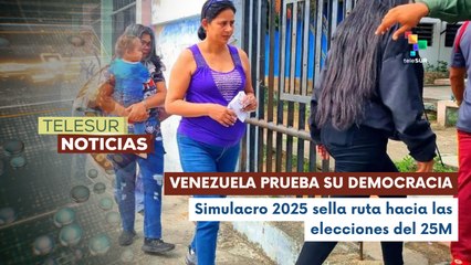 Simulacro 2025 válida preparación para los comicios del 25 de mayo