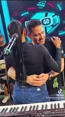 Beach hot couple dancing