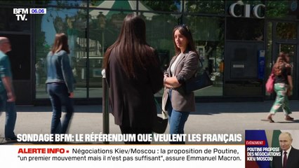 Sondage BFM: les Français favorables à un référendum